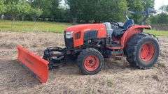 2017 Kabota L6060 3-Point & PTO Tractor w/ Front Hydraulic Push 86” Blade