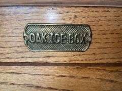 Oak Ice Box (26”T,22”L,16”D)