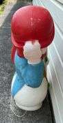 34” Snowman Blow Mold- Untested/Light Bulb Missing