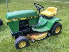 John Deere 108 Gear Shift Lawn Tractor w/ 30” Deck- see video