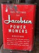 Stancans- 2-Cycle 6.5 Gal. Mixing Gas Can & 5 Gallon Kerosene Can + Jacobson Power Motors Can