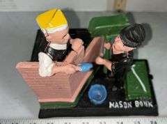 Mason & Hod-Carrier Cast Iron Mechanical Bank