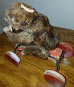 1950's Steiff "Jocko" Monkey on Wheels- Made in Germany
