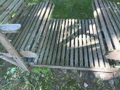 Wooden Double Swing Attached to 92” tall Frame- (7’ x 69”)