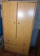 Wooden Wardrobe (55"×31"×16")