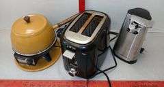 Oster Electric Fondue Set, Hamilton Beach Toaster & Electric Can Opener- all have power