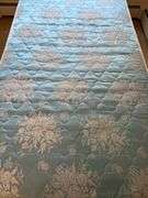 Wooden Twin Bed Frame, Mattress & Box Spring + Bedding