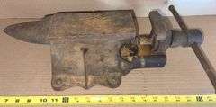 Antique Bench Anvil & 3” Vise Combo