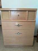 MCM Mengel Blonde Four Drawer Dresser (42.5”T,33”L,18”D)
