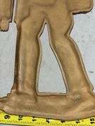 21" Tall Cast Metal Native American Wall Art