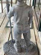 John Deere 33” tall Caddy Lawn Statue w/ John Deere Flag