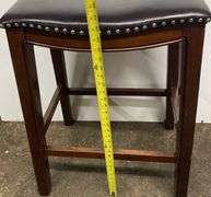 Four Leg Wood Bar Stool