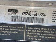 1997 Club Car Golf Cart- needs new batteries