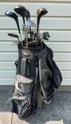 Tour Technology Golf Bag Full of Various Makers Golf Clubs - See Pics