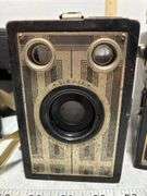 Kodak Brownie Junior Camera, Ansco Rediflex Camera & Various Other Film Cameras