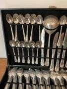 50 Pc. Silver Plated Flatware Set