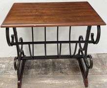24" x 24"x 14" End Table & 28” x 15” x 14” Shelf Unit