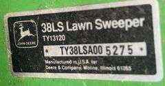 John Deere 38LS Lawn Sweeper