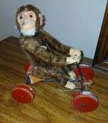 1950's Steiff "Jocko" Monkey on Wheels- Made in Germany