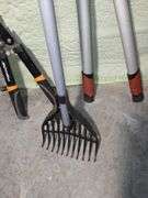 Hedge Trimmmers and Rake