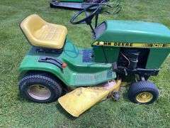 John Deere 108 Gear Shift Lawn Tractor w/ 30” Deck- see video