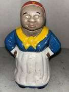 Cast Iron "Trick Dog" Mechanical Bank, Cast Iron Mammy Bank & Lucky Charles Lindberg Cast Iron Bank