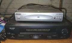 General Electric Console TV, Apex DVD Player & VHS Player- all have power