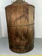 Wooden Kerosene Jug From The Jas. E. Brown Company in Detroit Michigan
