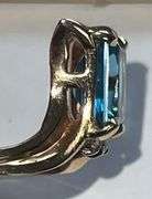 Marked 14K Blue Topaz Jewelry Set
