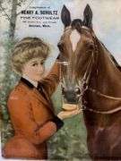 Henry A. Schultz Fine Footwear Glass Advertisement Sign