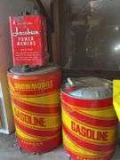 Stancans- 2-Cycle 6.5 Gal. Mixing Gas Can & 5 Gallon Kerosene Can + Jacobson Power Motors Can