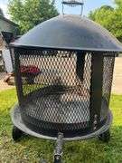 Whalen Wheeled Fire Pit (47”T,34”W, 37”L)