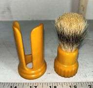Butterscotch Bakelite Shaving Brush w/ Boar Hair Bristles