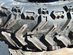 Pair of Used AT25 x 8-12, 4 Bolt Polaris Ranger/ATV Front Tires & Rims