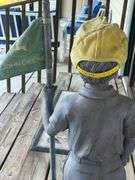 John Deere 33” tall Caddy Lawn Statue w/ John Deere Flag