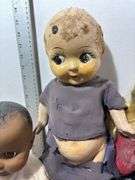 1966 Chalkware Kewpie Piggy Bank & Other Baby Dolls