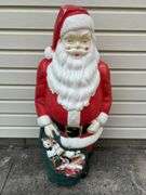 Vintage 47” Tall Empire Santa Blow Mold- Untested/Light Bulb Missing