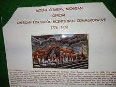 Collection of Mt Clemens Michigan Memorabilia