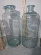 Antique Blue & Purple Glass Jars, Colden's Liquid Beef Tonic Bottles & More