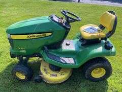 2006 John Deere X300 Lawn Tractor- 668 hours w/ Edge 42” Deck + Bagger System- runs/see video