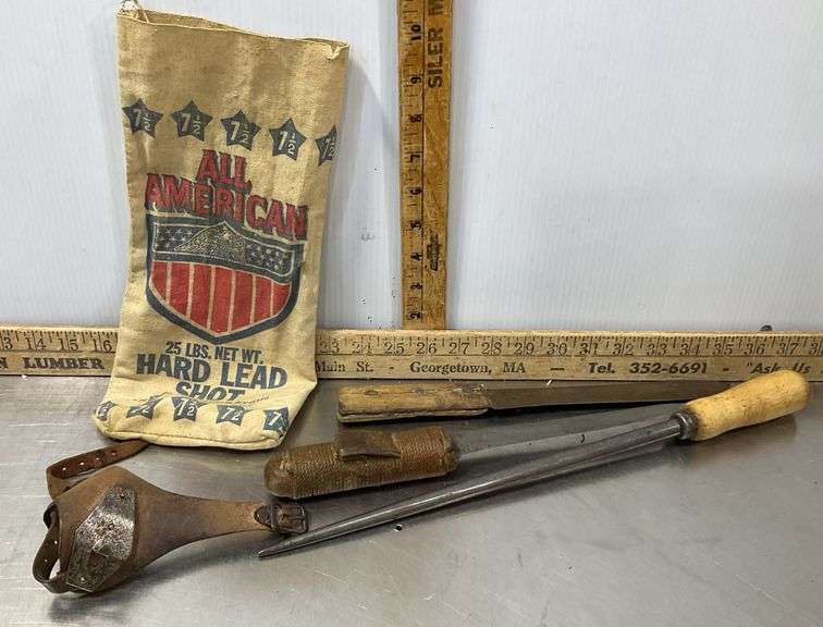 Dexter Steel 7” Blade & Hammer Forged 8” Blade Knives in Lead Shot Bag