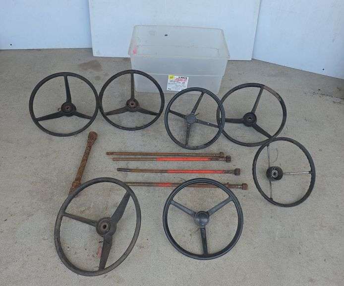 Tote of Miscellaneous  Steering Wheels ans Shafts