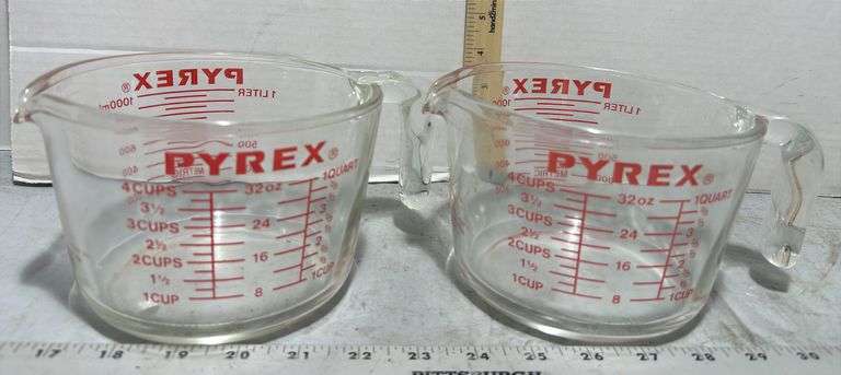Pyrex Four Cup Glass Measuring Cups