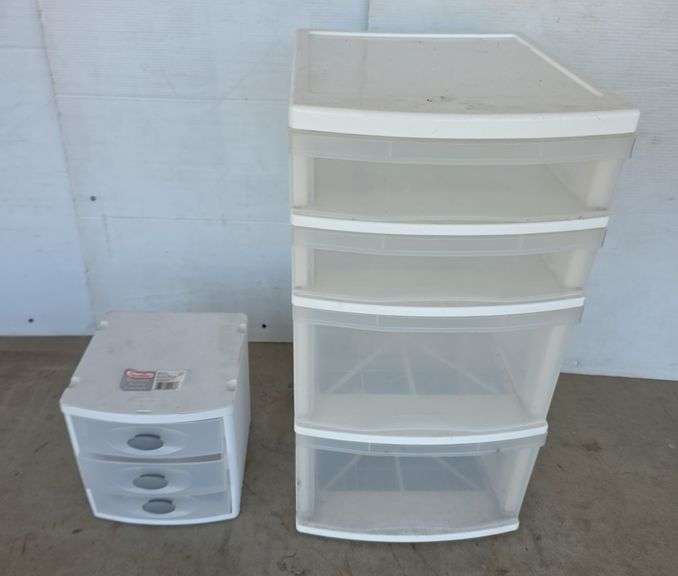 4 Drawer Cart, 3 Drawer Container