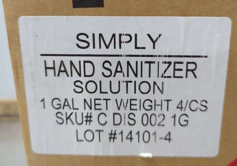 Box with 4 Full Hand Sanitizer