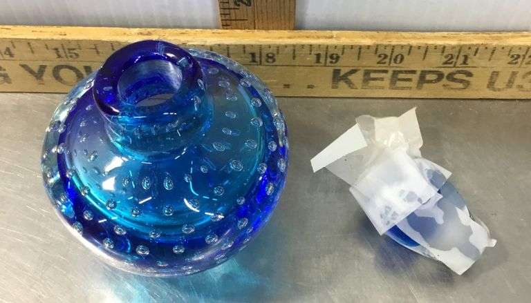 Vintage Blown Glass Perfume Bottle
