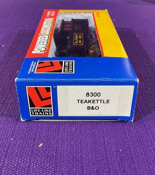 Life-Like Trains HO Scale Powered Locomotive Baltimore & Ohio (B&O) Tea Kettle W/ Working Headlight