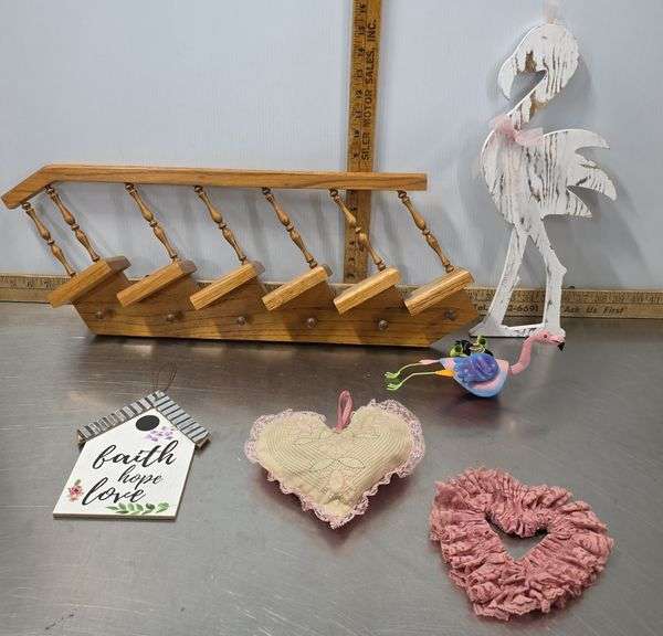 Stair Wall Key Hanging Shelf, Flamingo's Decorations
