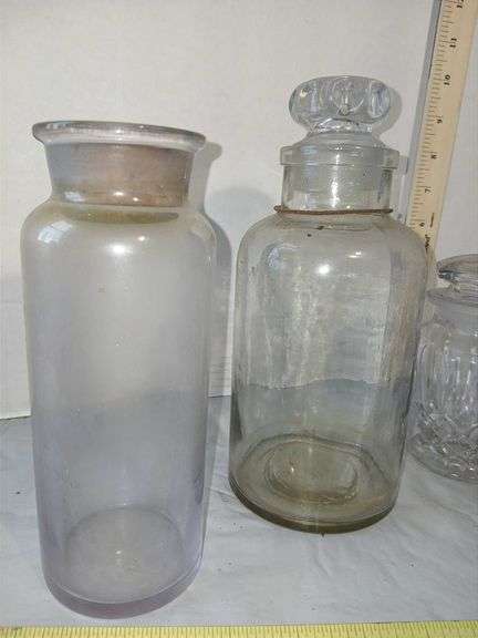 Collection of Glass Apothecary  & Candy Jars