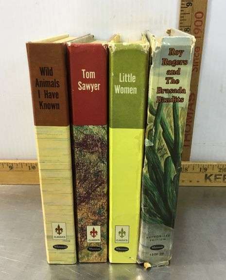 Tom Sawyer, Little Women, Wild Animals I Have Known and Roy Rogers Books